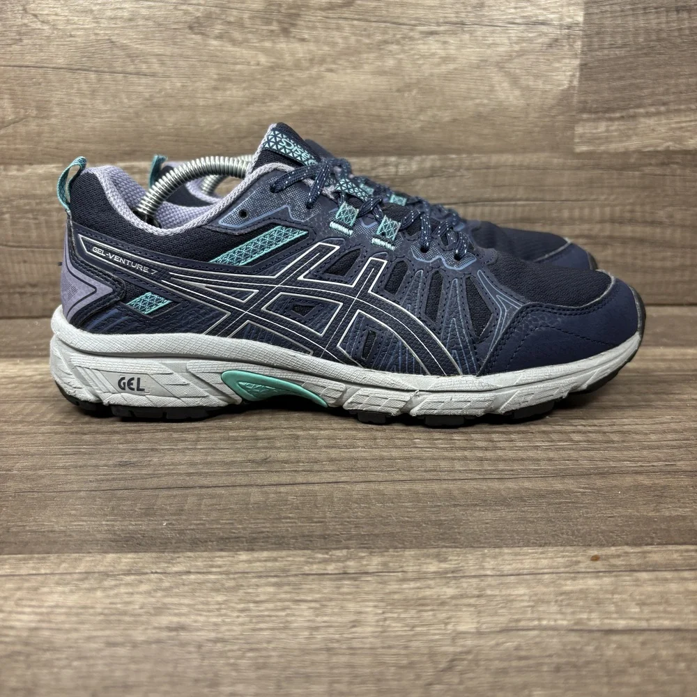 Asics Gel-Venture 9 Blue Purple Womens US Size 8 EUR 39.5 1012A476 Running Shoes